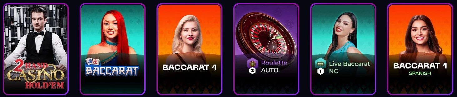 WinOlympia Casino Live casino